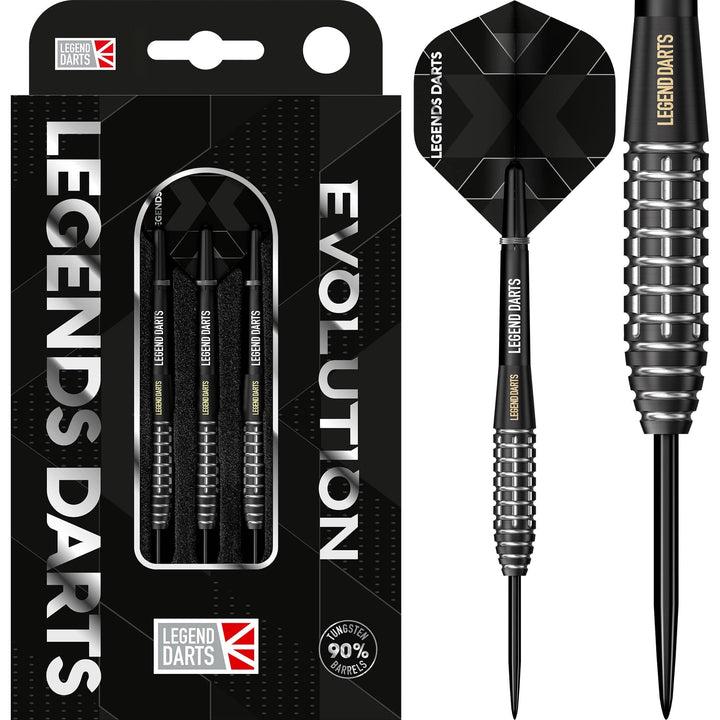*Legend Darts - Steel Tip - Revolution Series - B13 - Black - Grenade Bomb