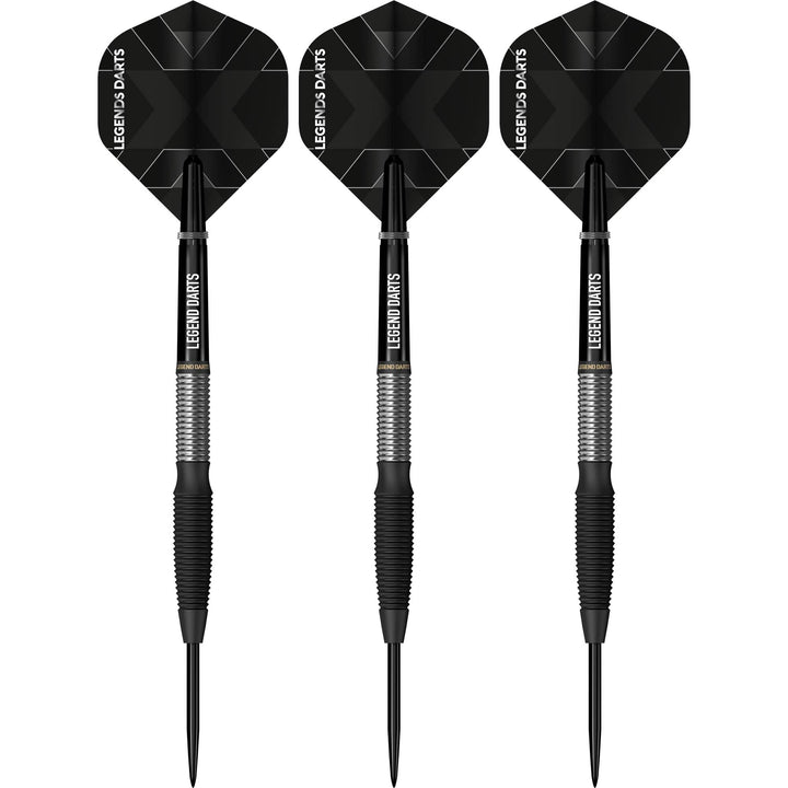 Legend Darts - Steel Tip - Revolution Series - B15 - Black - Torpedo Shark