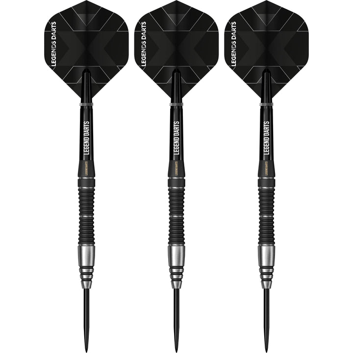 Legend Darts - Steel Tip - Revolution Series - B17 - Black - Scallop