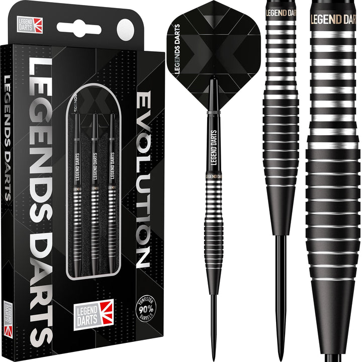 *Legend Darts - Steel Tip - Revolution Series - B04 - Black - Torpedo