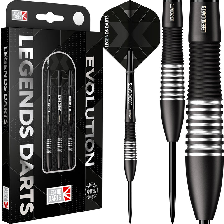 *Legend Darts - Steel Tip - Revolution Series - B05 - Black - Bullet Shark