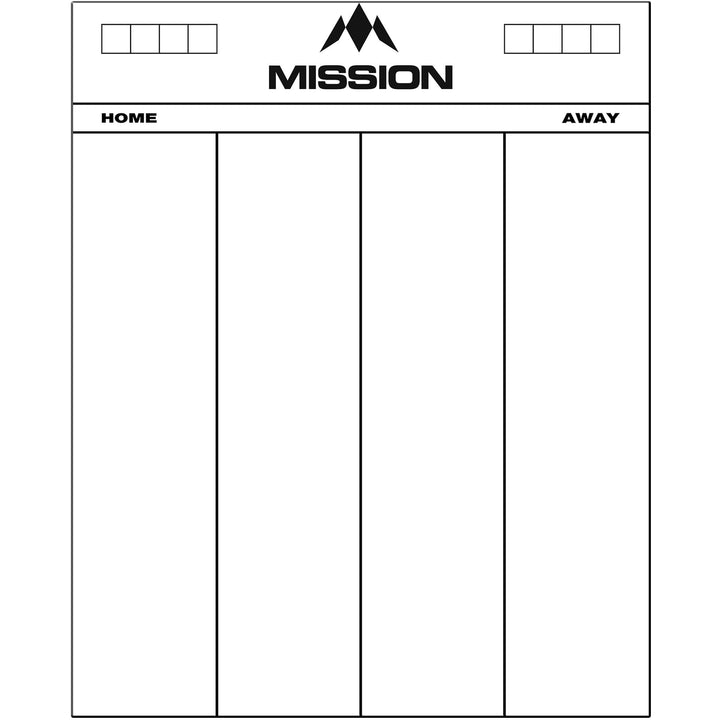 Mission Marker Boards - Drywipe Scoreboard - Whiteboard - 501