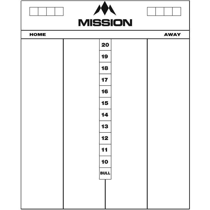 Mission Marker Boards - Drywipe Scoreboard - Whiteboard - Cricket
