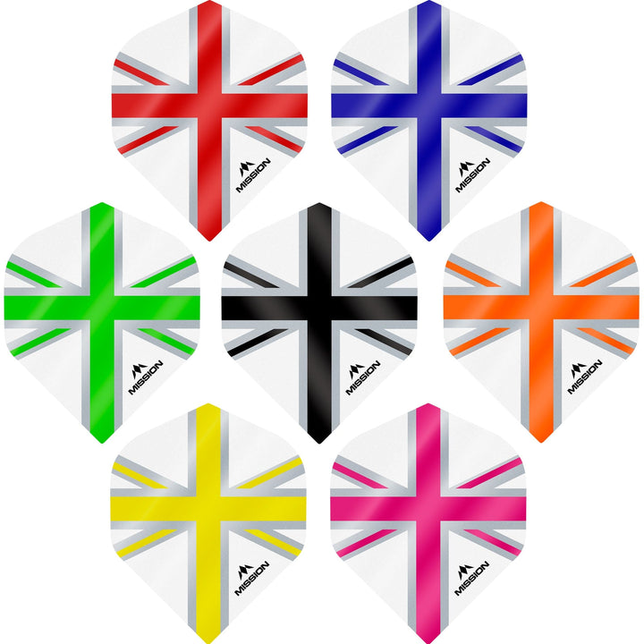 *Mission Alliance Union Jack Dart Flights - No2 - Std - White