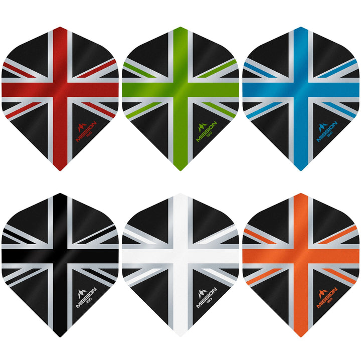 *Mission Alliance Union Jack Dart Flights - 150 - No2 - Black