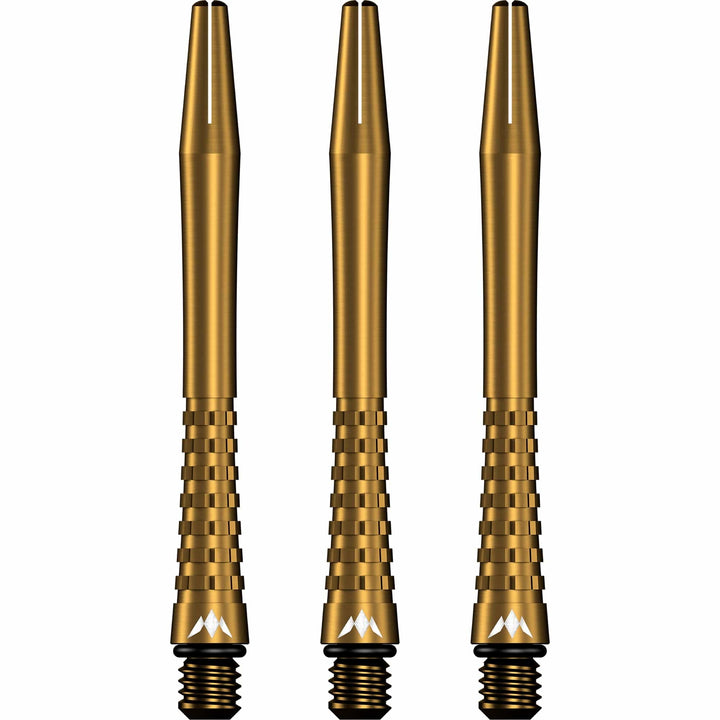 Mission Atom13 Aluminium Shafts - Anodised Metal Stems - Gold