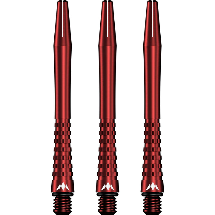 Mission Atom13 Aluminium Shafts - Anodised Metal Stems - Red