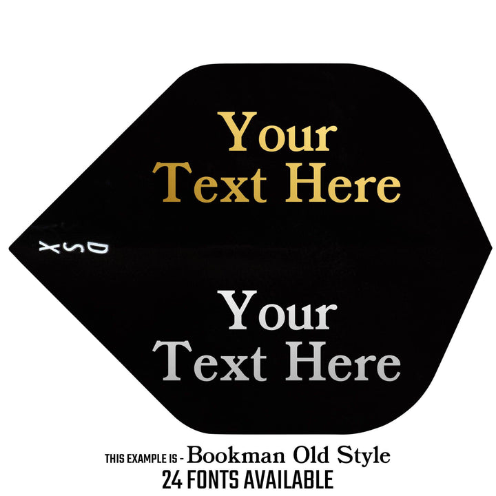 *Personalised Flights - Extra Strong - Hot Foil - 5 Sets - Std - Black