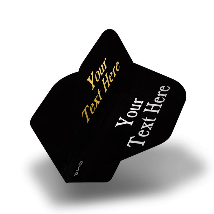 *Personalised Flights - Hot Foil - 5 Sets - Poly Plain - Std - Black