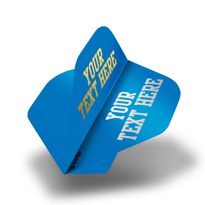 *Personalised Flights - Hot Foil - 5 Sets - Poly Plain - Std - Blue
