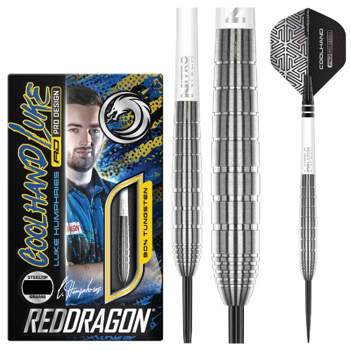 Luke Humphries TX1 90% Tungsten Steel Tip Darts by Red Dragon