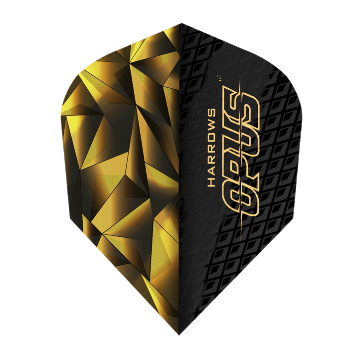 *Harrows Opus Dart Flights - 100 Micron - Standard No6 - Gold Facet