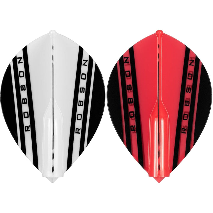 *Robson Plus Dart Flights - for all shafts - Pear - V