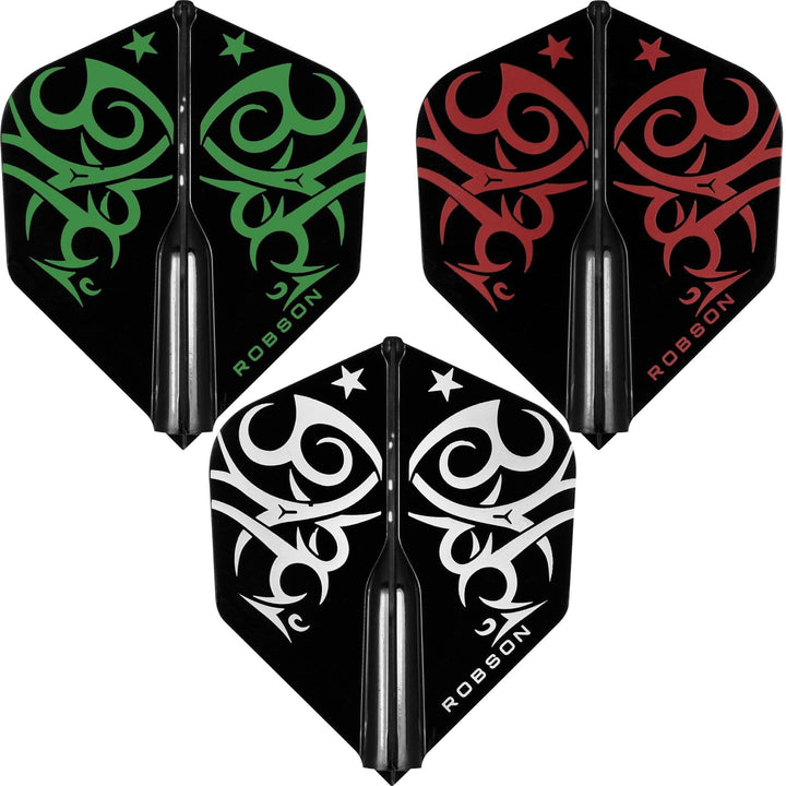 *Robson Plus Dart Flights - for all shafts - Std No2 - Tribe