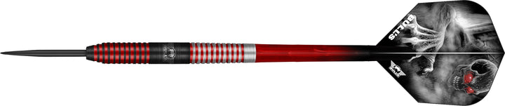 *Bulls Phantom Grip Darts - Steel Tip - Micro Ring Grip - Red