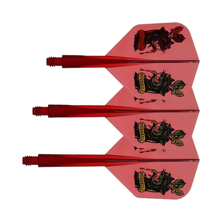 *Condor AXE Dart Flights - Yuki Yamada - Small - Overkill - Clear Blood