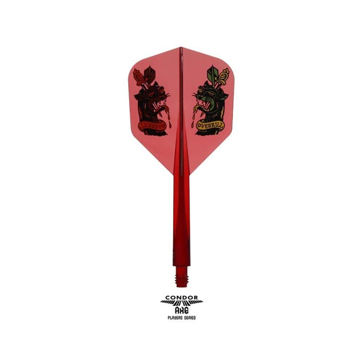 *Condor AXE Dart Flights - Yuki Yamada - Small - Overkill - Clear Blood