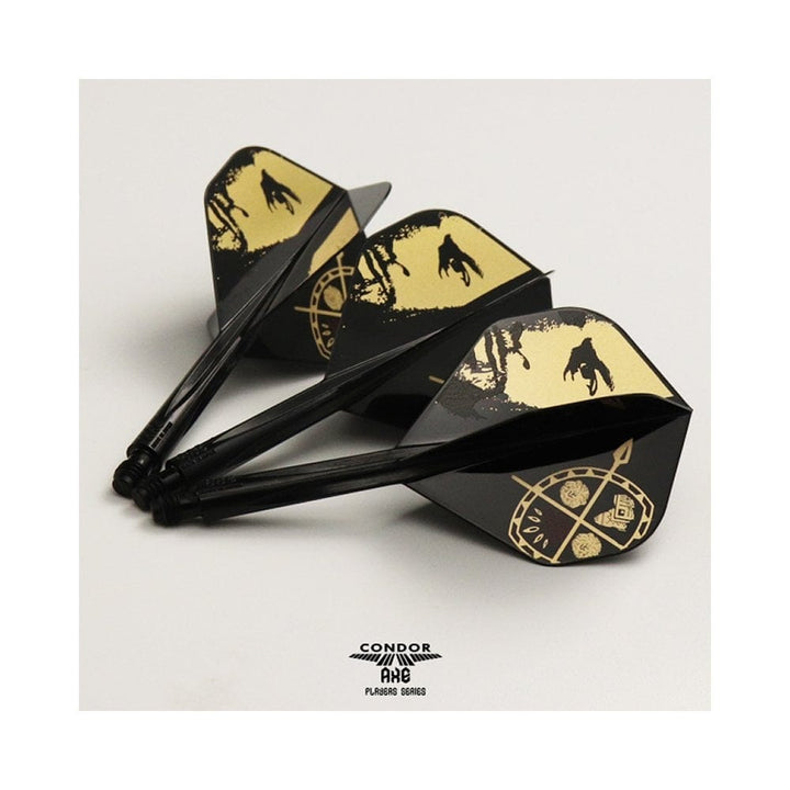 *Condor AXE Dart Flights - Devon Petersen - Standard - African Warrior - Inspiration 3 - Black