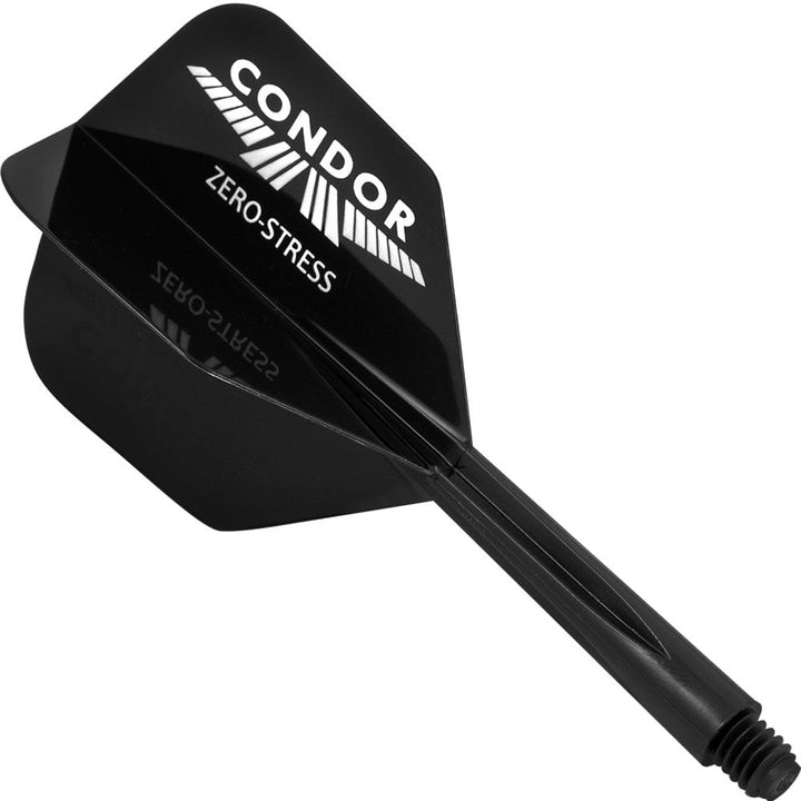 *Condor Dart Flights - Zero Stress - Small - Silver Logo - Black