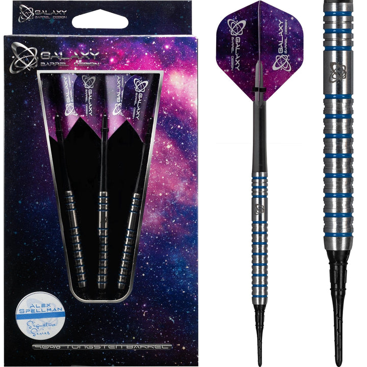 *Galaxy Alex Spellman Darts - Soft Tip - Blue Rings