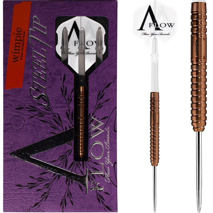 Dynasty Darts - Black Line CT - Steel Tip - Willem Mandigers - Wimpie - Bronze - 23g