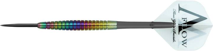 Dynasty Darts - Black Line - Steel Tip - Fallon Sherrock - Rainbow - 23g