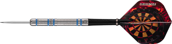 *Cuesoul - Steel Tip Tungsten Darts - Challenge - Shark - Blue