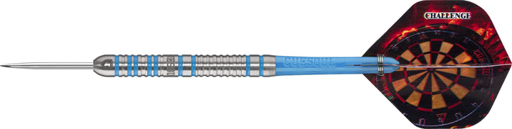 *Cuesoul - Steel Tip Tungsten Darts - Challenge - Multi Ring - Double Ring - Blue
