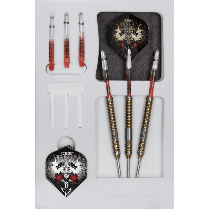 *Cuesoul - Steel Tip Tungsten Darts - Dragon - Gold