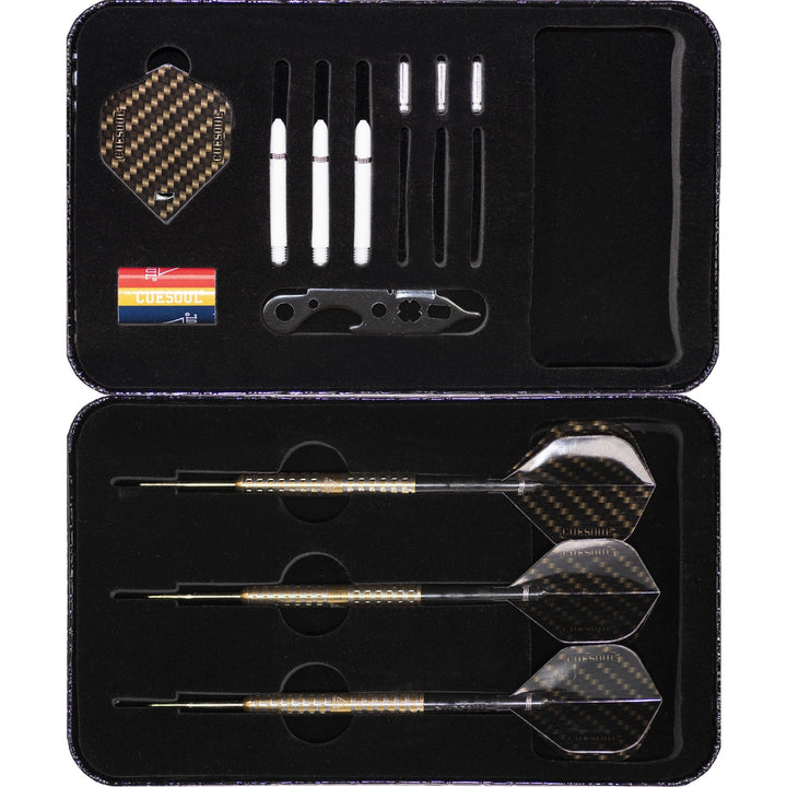 *Cuesoul - Steel Tip Tungsten Darts - Swift - Gold