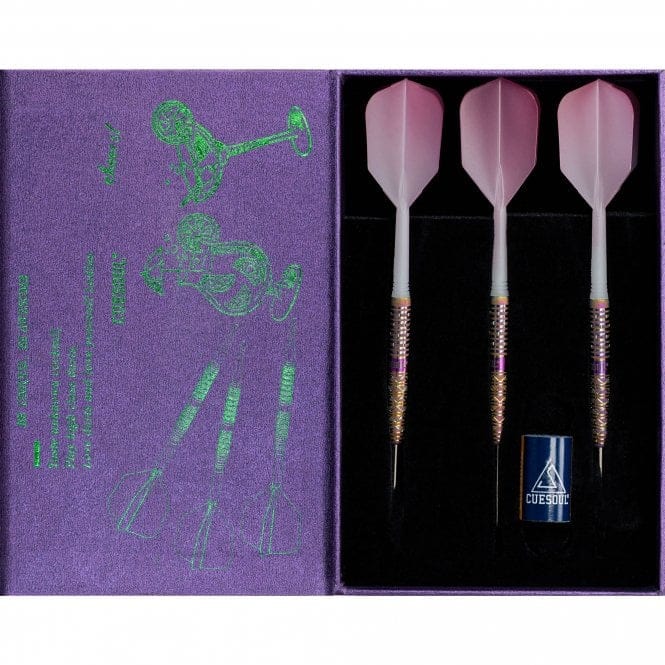 *Cuesoul - Steel Tip Tungsten Darts - Pink Lady Cocktail - Oil Paint Finish - 21g