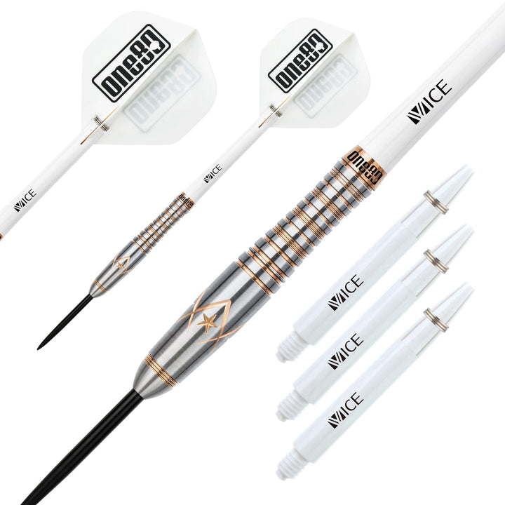 One80 Alice Law Stone Darts - Steel Tip - V2 - Bronze Star - 22g