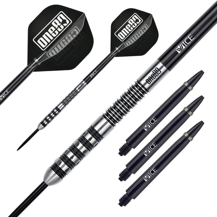 One80 Jim Long Darts - Steel Tip - V2 - Black Ring - 23g