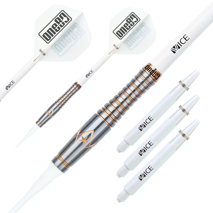 One80 Alice Law Stone Darts - Soft Tip - V2 - Bronze Star