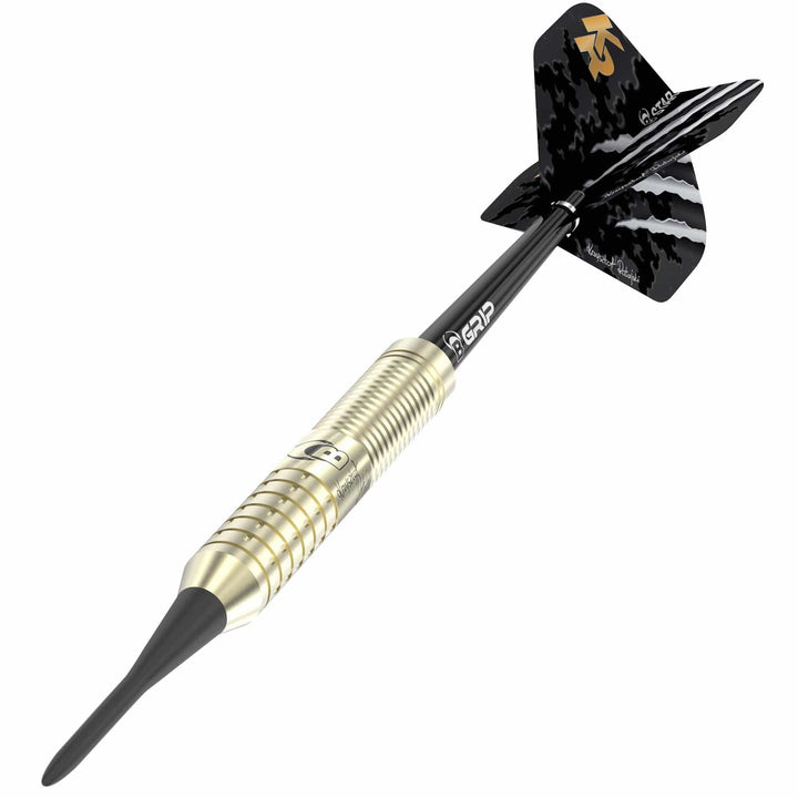 BULL'S Krzysztof Ratajski Darts - Soft Tip - The Polish Eagle - Brass - Gold