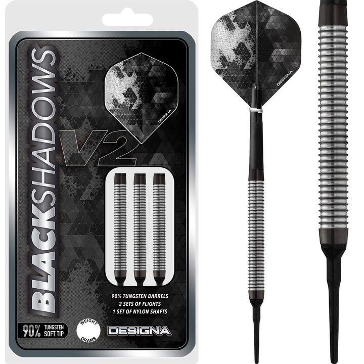 *Designa Black Shadow V2 Soft Tip Darts - M1