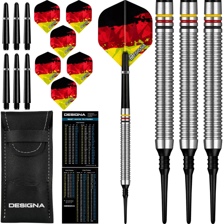 *Designa Patriot-X Darts - Soft Tip - Germany