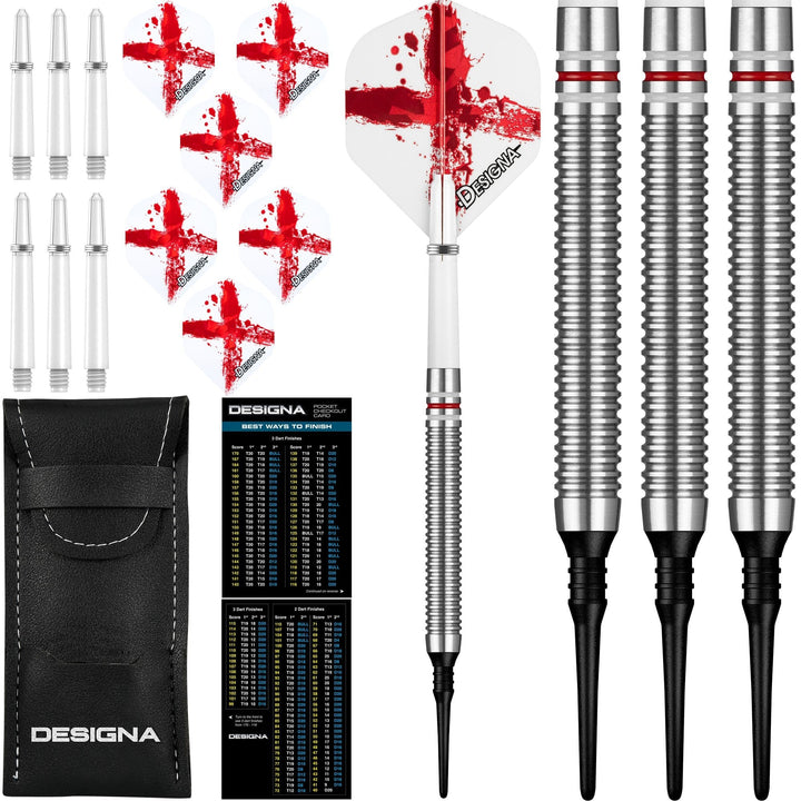 *Designa Patriot-X Darts - Soft Tip - England