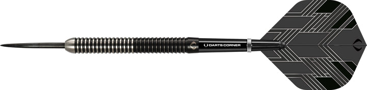 *Darts Corner BlackFin Darts - Steel Tip - M1 - Straight - Black