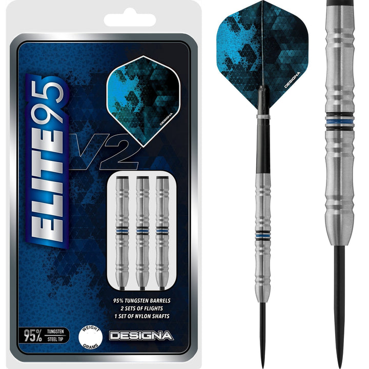 Designa Elite 95 V2 Darts - Steel Tip - M1 22g
