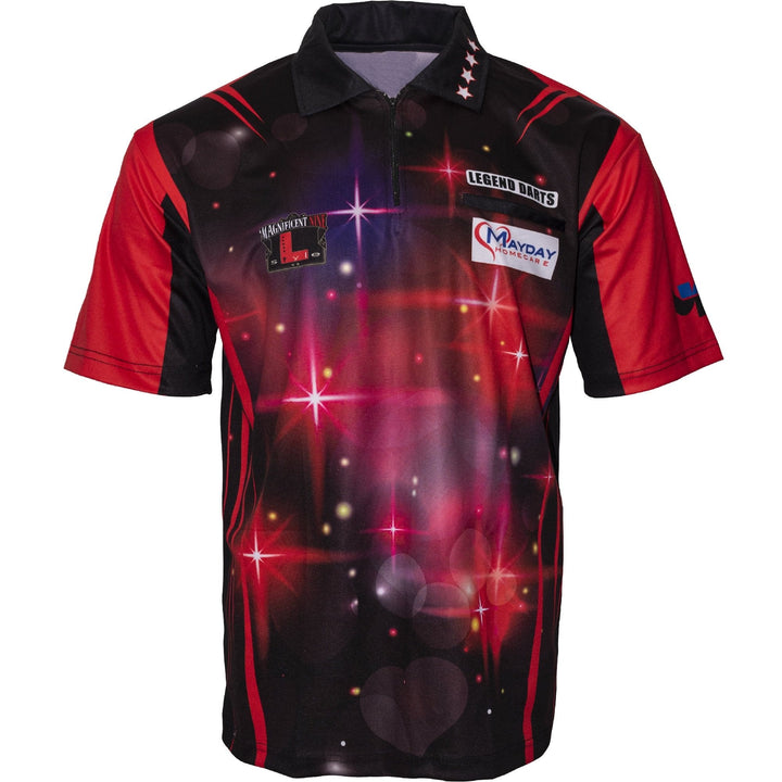 *Legend Darts - Lisa Ashton - Dart Shirt - The Lancashire Rose - Red