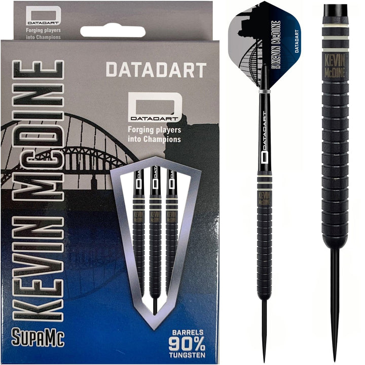 *Datadart Kevin McDine Darts - Steel Tip - Black Titanium 22g