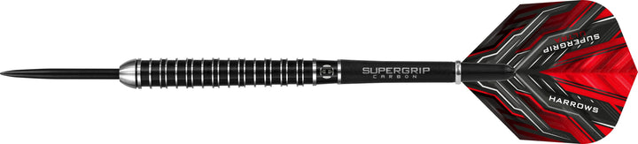 Harrows Supergrip Ultra Darts - Steel Tip - Black