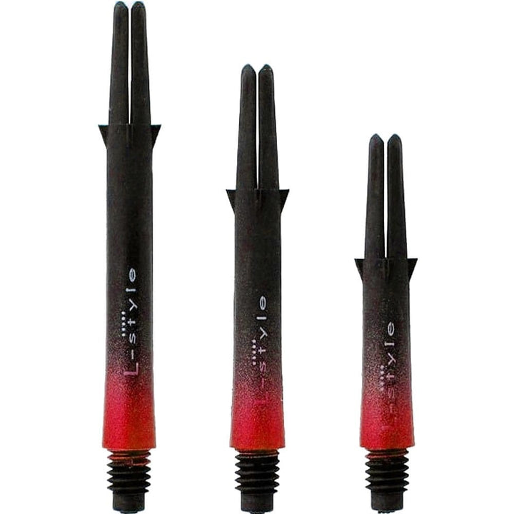 *L-Style - L Shafts - Carbon Two Tone - Black and Red - Short