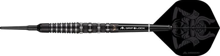 *Mission Kuro Darts - Soft Tip - Black - M3 - Rear Iso-Grip