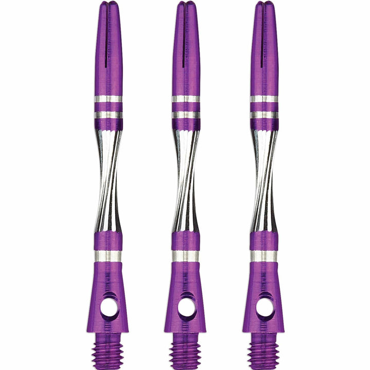 Unicorn Twist Dart Shafts - Aluminium Stems - Purple