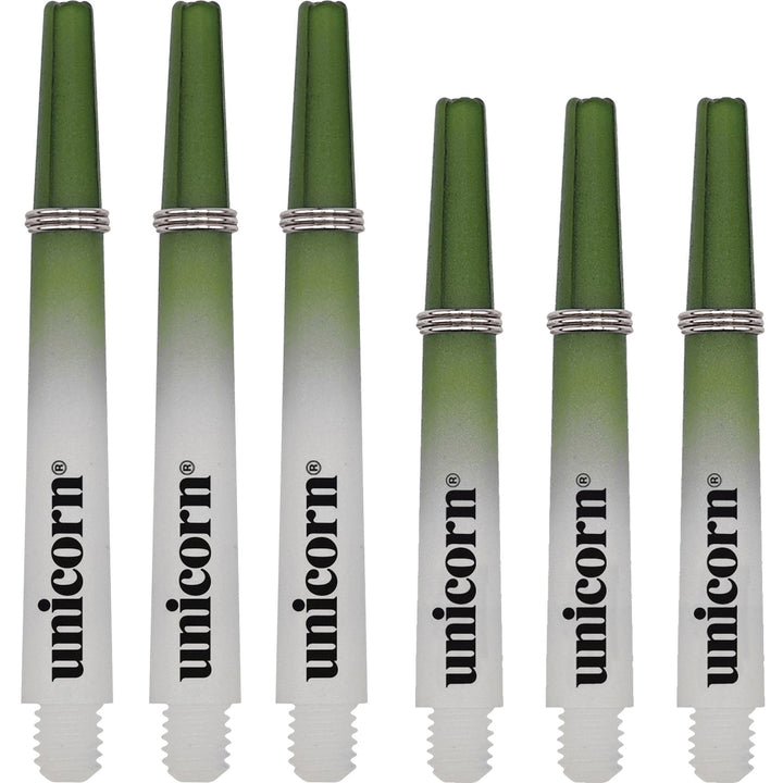 *Unicorn Gripper 3 Two Tone Dart Shafts - White & Green
