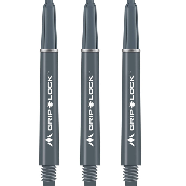 Mission GripLock Shafts - Dart Stems - Grey Medium
