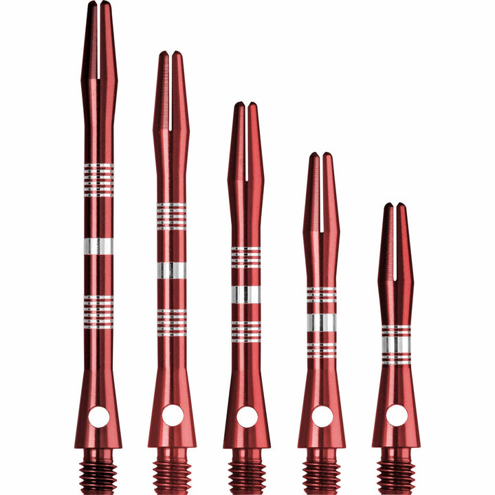 *Designa Multiline Aluminium Shafts - Regrooved - Red