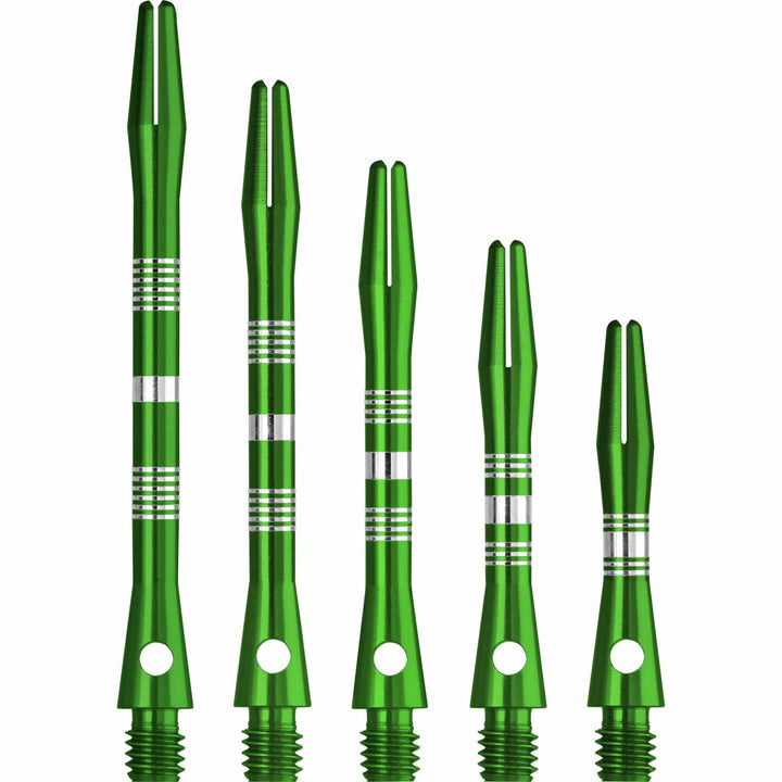 *Designa Multiline Aluminium Shafts - Regrooved - Green